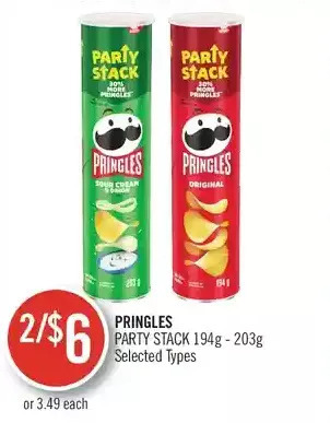 Shoppers Drug Mart Pringles party stack offer