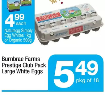 Highland Farms Burnbrae farms prestige club pack large white eggs offer
