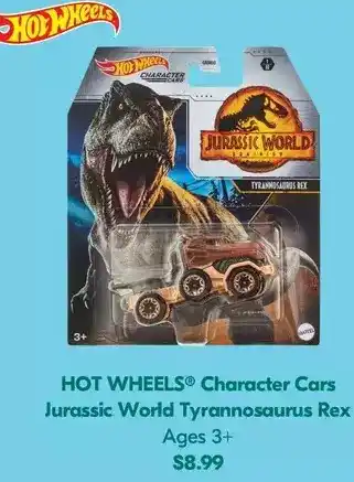 Shoppers Drug Mart Hot wheels character cars jurassic world tyrannosaurus rex offer