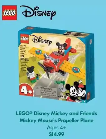 Shoppers Drug Mart Lego disney mickey and friends mickey mouse's propeller plane offer