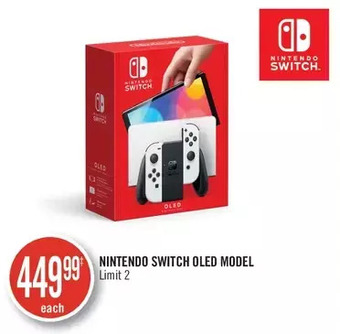 Shoppers Drug Mart Nintendo switch oled model offer
