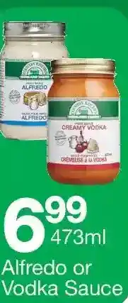Highland Farms Alfredo or vodka sauce offer