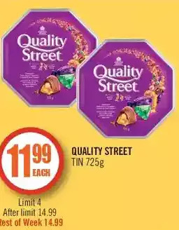 Shoppers Drug Mart Quality street tin offer