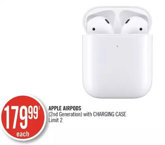 Shoppers Drug Mart Apple airpods (2nd generation) with charging case offer