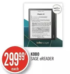 Shoppers Drug Mart Kobo sage ereader offer