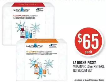 Shoppers Drug Mart La roche-posay vitamin c10 or retinol b3 serum set offer