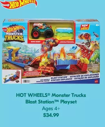 Shoppers Drug Mart Hot wheels monster trucks blast station playset offer