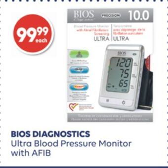 Wellwise by Shoppers Bios diagnostics ultra blood pressure monitor with afib offer