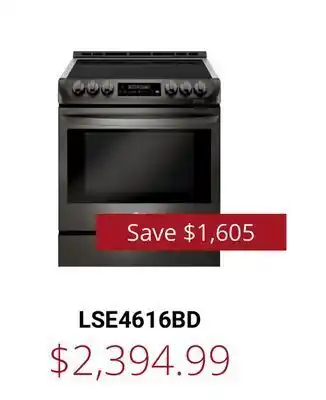 Canadian Appliance Source Lg range offer