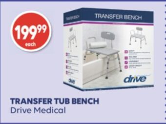 Wellwise by Shoppers Transfer tub bench drive medical offer
