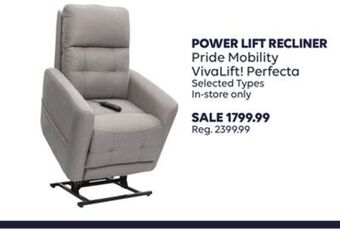 Shoppers Drug Mart Power lift recliner pride mobility vivalift! perfecta offer