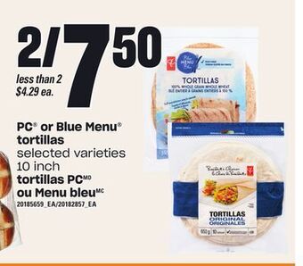 Independent City Market Pc® or blue menu tortillas, 10 inch offer