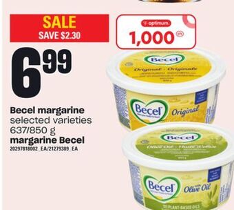 Independent City Market Becel margarine, 637/850 g offer