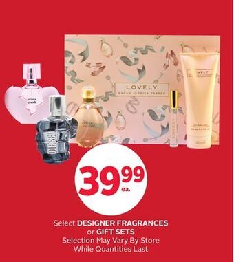 Rexall Select designer fragrances or gift sets offer