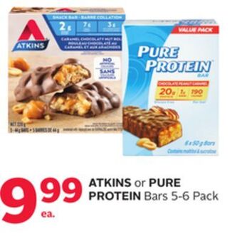 Rexall Atkins or pure protein bars 5-6 pack offer