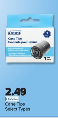 PharmaChoice Option+ cane tips offer