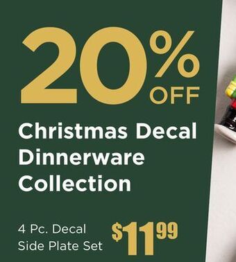 Kitchen Stuff Plus 4 pc. decal side plate set offer