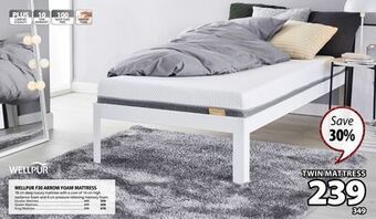 JYSK Wellpur f30 arrow foam mattress offer