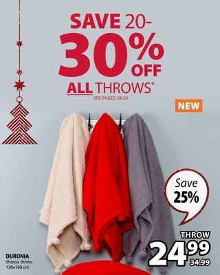 JYSK Duronia sherpa throw offer