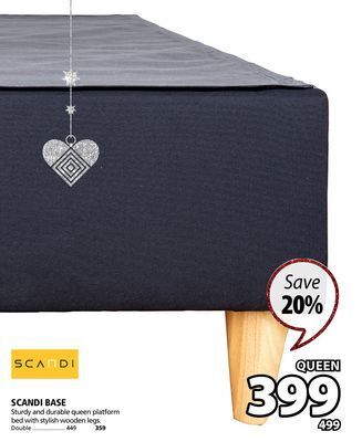 JYSK Scandi base bed offer