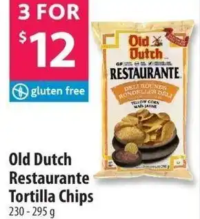 Co-op Old Dutch Restaurante Tortilla Chips 230-295 g offer