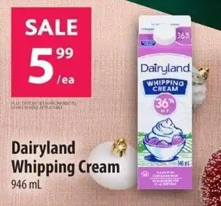 Co-op Dairyland Whipping Cream 946 mL offer