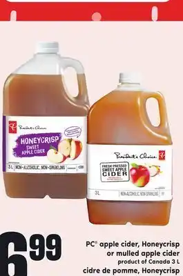 Independent Grocer Pc® apple cider or mulled apple cider offer