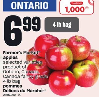 Independent Grocer Farmer's market™ apples, 4 lb bag offer