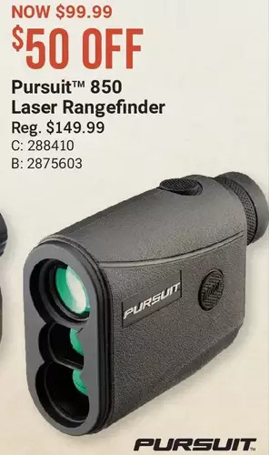 Cabela's Pursuit 850 laser rangefinder offer