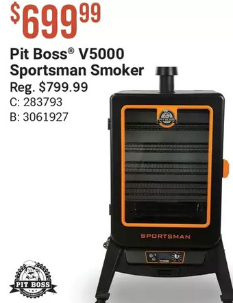 Cabela's Pit boss v5000 sportsman smoker offer