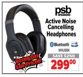 2001 Audio Video Psb speakers active noise cancelling headphones offer