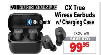 2001 Audio Video Sennheiser cx true wiress earbuds w/ charging case offer