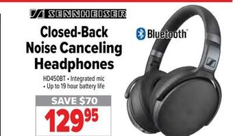 2001 Audio Video Sennheiser closed-back noise canceling headphones offer