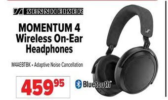 2001 Audio Video Sennheiser momentum 4 wireless on-ear headphones offer