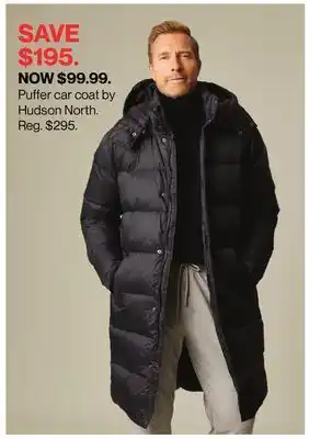 Puffer car coat by hudson north