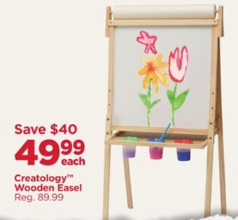 Michaels Creatology wooden easel offer