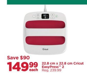 Michaels 22.8 cm x 22.8 cm cricut easypress 2 offer