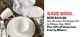 Arlo 48-piece dinnerware set by mikasa