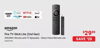 Visions Electronics Amazon fire tv stick lite offer