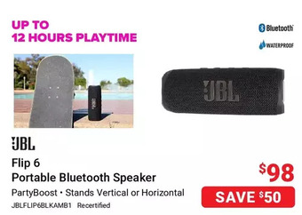 Visions Electronics Jbl flip 6 portable bluetooth speaker offer