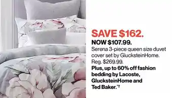 Hudson's Bay Serena 3-piece queen size duvet cover set by glucksteinhome offer