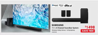 Visions Electronics Samsung 11.1.4-channel soundbar system offer