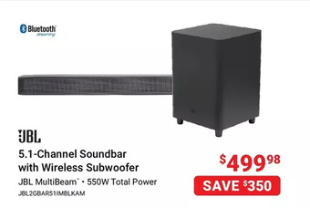 Visions Electronics Jbl 5.1-channel soundbar with wireless subwoofer offer