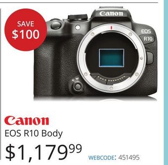 Vistek Canon® eos r10 body offer