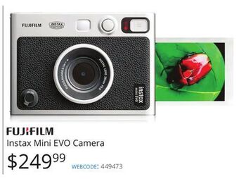Vistek Fujifilm instax mini evo camera offer