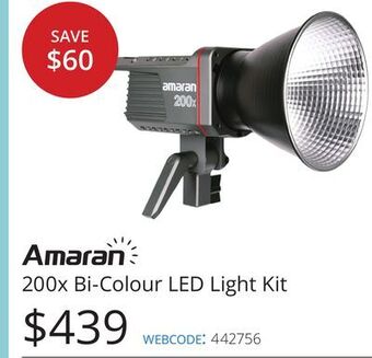 Vistek Amaran 200x bi-colour led light kit offer