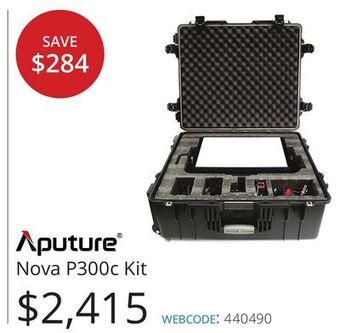 Vistek Aputure nova p300c kit offer