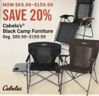 Cabela's Cabela's black camp furniture offer