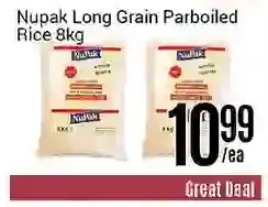 Nations Fresh Foods Nupak long grain parboiled rice offer