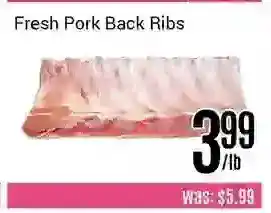 Nations Fresh Foods Fresh pork back ribs offer